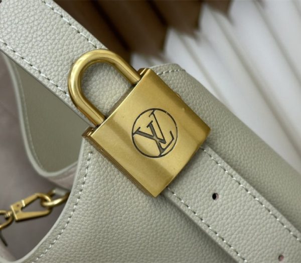 Replica Louis Vuitton Low Key MM Hobo In Limestone Gray - Image 8