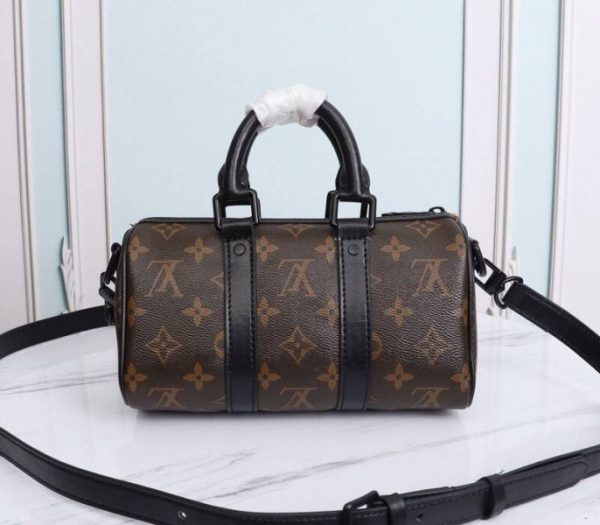 Replica Louis Vuitton Monogram Canvas Mens Zoooom With Friends Nano Keepall Travel Bag - Image 3