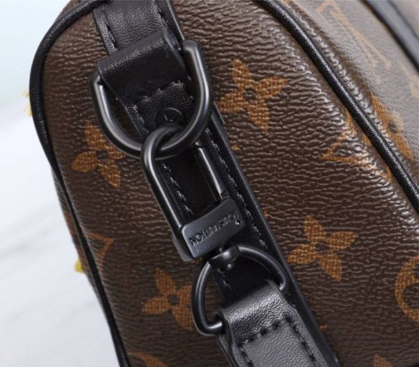 Replica Louis Vuitton Monogram Canvas Mens Zoooom With Friends Nano Keepall Travel Bag - Image 9