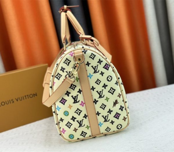 Replica Louis Vuitton Monogram Craggy Keepall Travel 50 Bag In Vanilla - Image 5