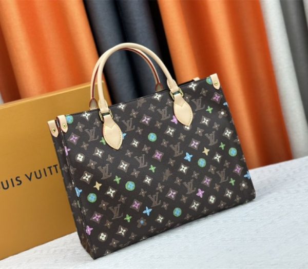 Louis Vuitton Monogram Craggy Onthego MM Replica Tote In Chocolate - Image 2