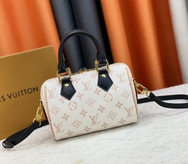 Replica Louis Vuitton Monogram Dune Canvas Speedy 20 Handbag With Strap