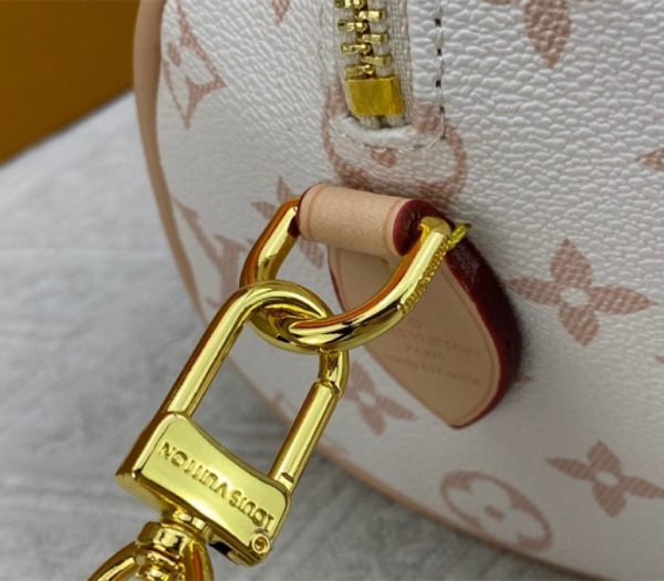 Replica Louis Vuitton Monogram Dune Canvas Speedy 20 Handbag With Strap - Image 9