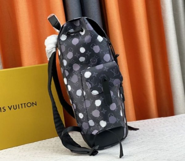 Replica Louis Vuitton X YK Monogram Eclipse Christopher Backpack - Image 4