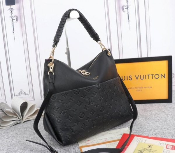 Replica Louis Vuitton Monogram Empreinte Leather Maida Hobo In Black - Image 2