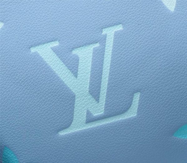 Replica Louis Vuitton Monogram Empreinte Leather Onthego MM Bag In Summer Blue - Image 9