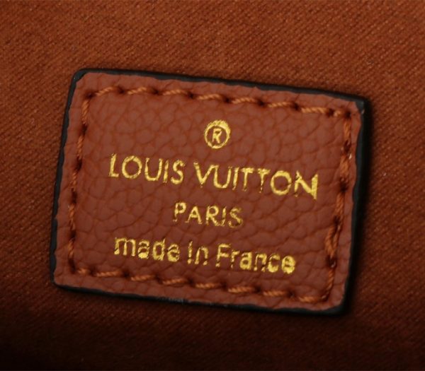 Replica Louis Vuitton Monogram Empreinte Metis Handbag In Cognac Brown - Image 6