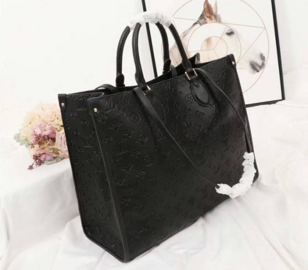 Replica Louis Vuitton Monogram Empreinte Onthego GM Tote In Black - Image 2