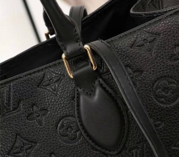 Replica Louis Vuitton Monogram Empreinte Onthego GM Tote In Black - Image 7