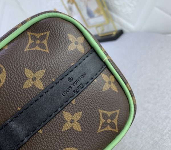 Replica Louis Vuitton Monogram Macassar Canvas Keepall Bandouliere 25 In Minty Green - Image 9