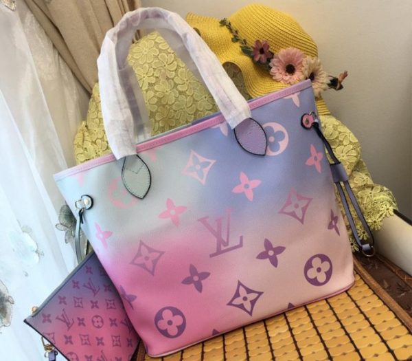 Replica Louis Vuitton Spring 2022 Neverfull MM Tote In Sunrise Pastel - Image 2