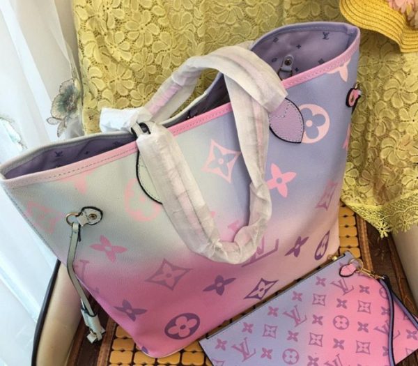 Replica Louis Vuitton Spring 2022 Neverfull MM Tote In Sunrise Pastel - Image 6