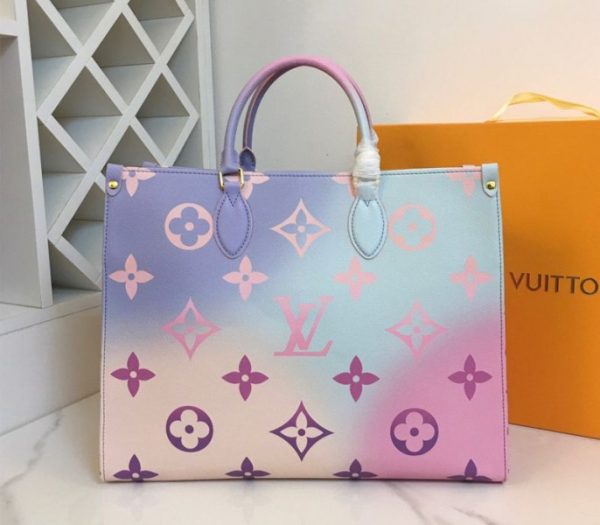 Replica Louis Vuitton Spring 2022 Onthego GM Tote In Sunrise Pastel