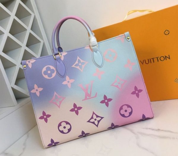 Replica Louis Vuitton Spring 2022 Onthego GM Tote In Sunrise Pastel - Image 2