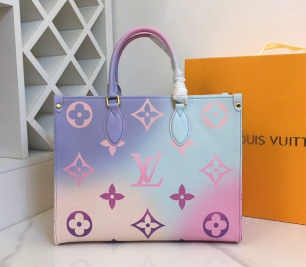 Replica Louis Vuitton Spring 2022 Onthego MM Tote In Sunrise Pastel