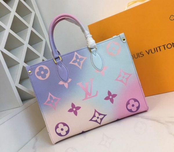 Replica Louis Vuitton Spring 2022 Onthego MM Tote In Sunrise Pastel - Image 2