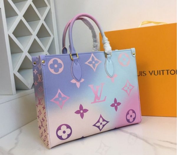 Replica Louis Vuitton Spring 2022 Onthego MM Tote In Sunrise Pastel - Image 3