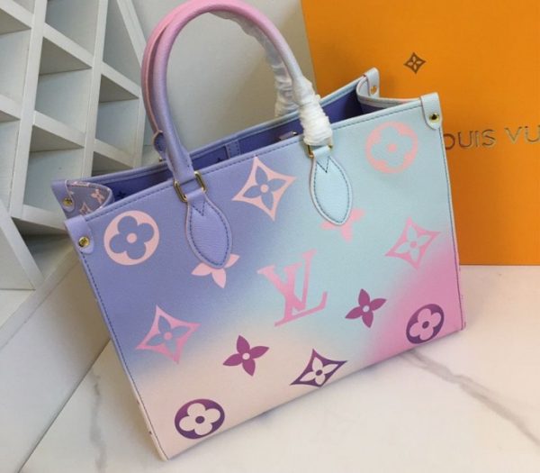 Replica Louis Vuitton Spring 2022 Onthego MM Tote In Sunrise Pastel - Image 4