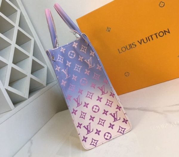 Replica Louis Vuitton Spring 2022 Onthego MM Tote In Sunrise Pastel - Image 5