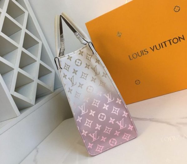 Replica Louis Vuitton Spring 2022 Onthego MM Tote In Sunset Kaki - Image 6