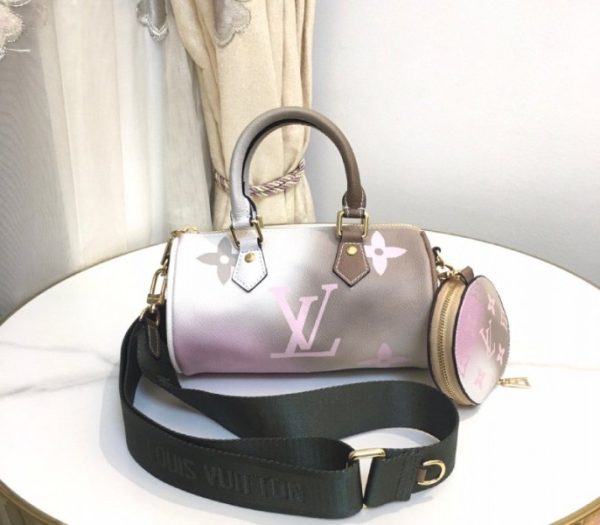 Replica Louis Vuitton Spring 2022 Papillon BB Bag In Sunrise Kaki