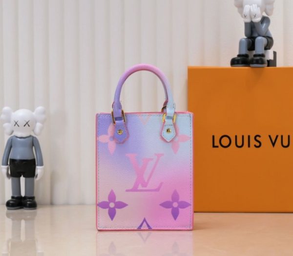 Replica Louis Vuitton Spring 2022 Petit Sac Plat In Sunrise Pastel