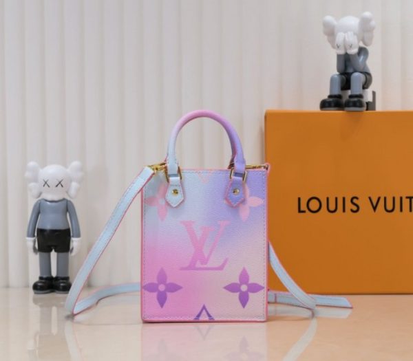 Replica Louis Vuitton Spring 2022 Petit Sac Plat In Sunrise Pastel - Image 3