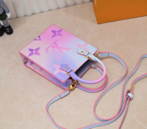 Replica Louis Vuitton Spring 2022 Petit Sac Plat In Sunrise Pastel - Image 4