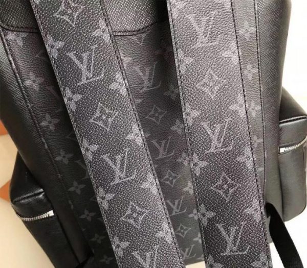 Replica Louis Vuitton Taiga Leather Outdoor Backpack In Eclipse Black - Image 4