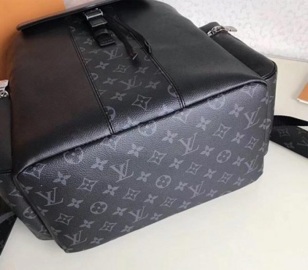 Replica Louis Vuitton Taiga Leather Outdoor Backpack In Eclipse Black - Image 5