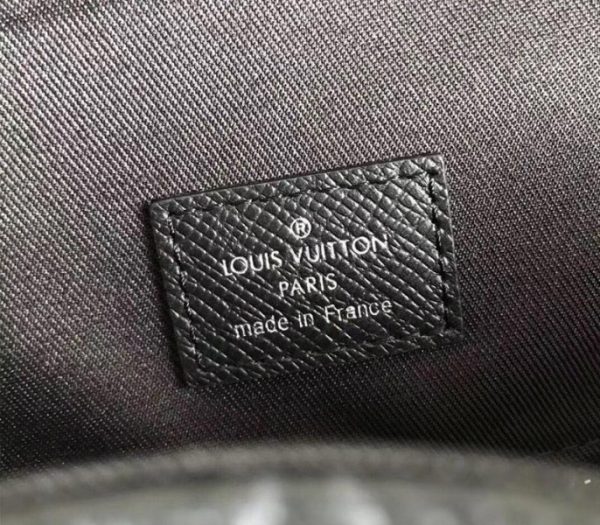 Replica Louis Vuitton Taiga Leather Outdoor Backpack In Eclipse Black - Image 7