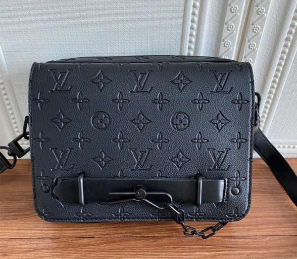 Replica Louis Vuitton Taurillon Leather Steamer Messenger Bag