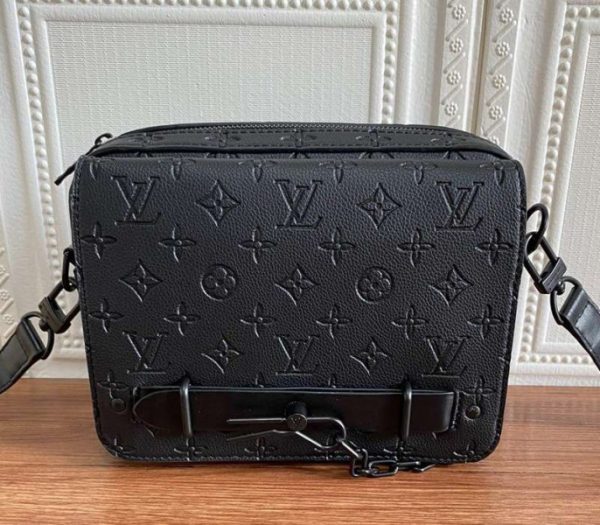 Replica Louis Vuitton Taurillon Leather Steamer Messenger Bag - Image 3