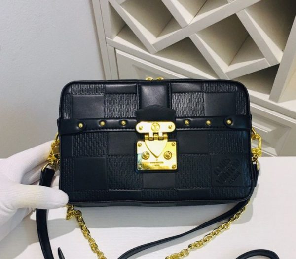 Replica Louis Vuitton Troca PM Bag In Black