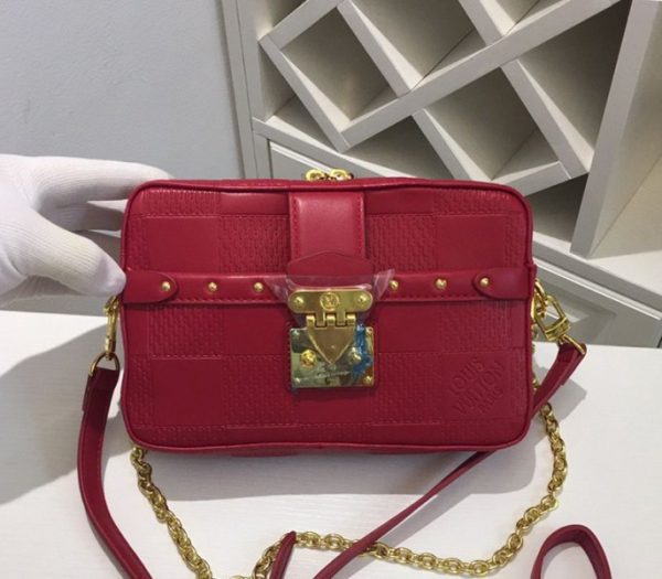 Replica Louis Vuitton Troca PM Bag In Red