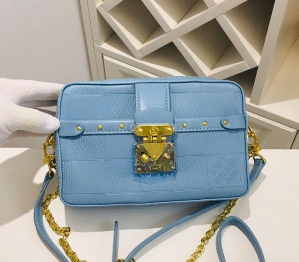 Replica Louis Vuitton Troca PM Bag In Glacier Blue