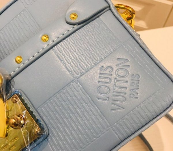 Replica Louis Vuitton Troca PM Bag In Glacier Blue - Image 4