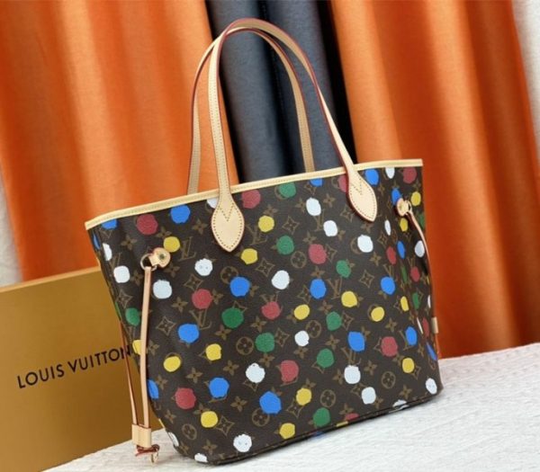 Replica Louis Vuitton X YK Monogram Canvas Neverfull MM Tote - Image 2