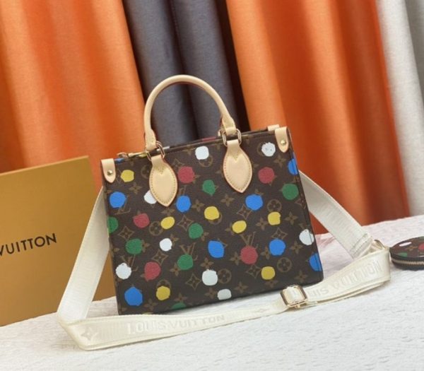 Replica Louis Vuitton X YK Monogram Canvas Onthego PM Tote