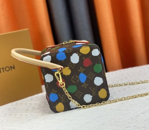 Replica Louis Vuitton X YK Monogram Canvas Square Bag - Image 2