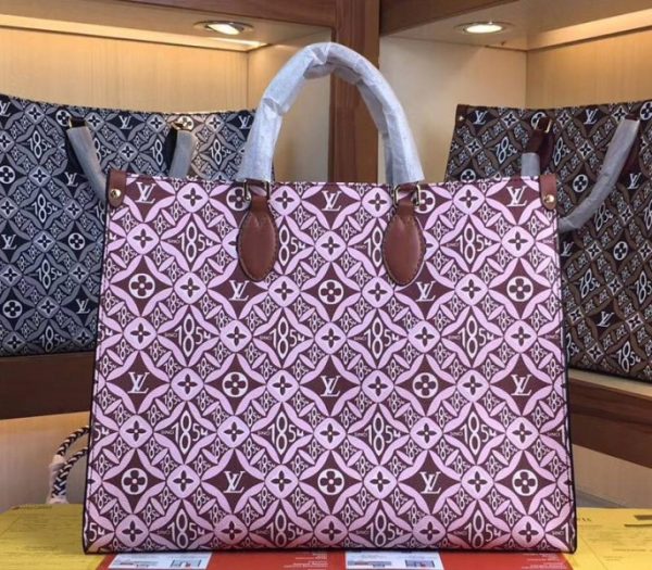 Replica Louis Vuitton Since 1854 Onthego GM Tote In Brown