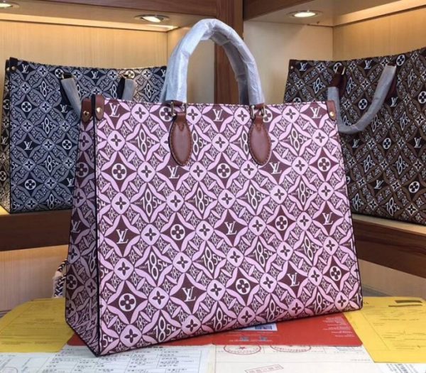 Replica Louis Vuitton Since 1854 Onthego GM Tote In Brown - Image 2