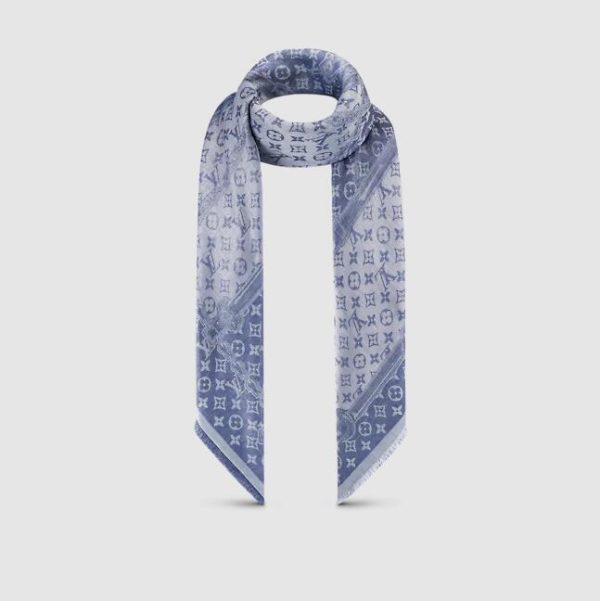 Louis Vuitton Denim Confidential Monogram Shawl M76691 - Image 5