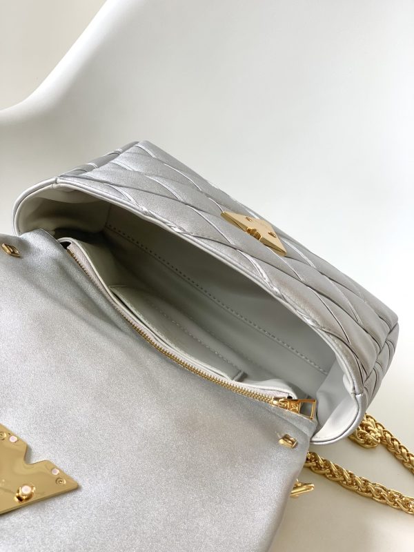 Louis Vuitton M25107 LV Silver GO-14 Medium Handbag - Image 4